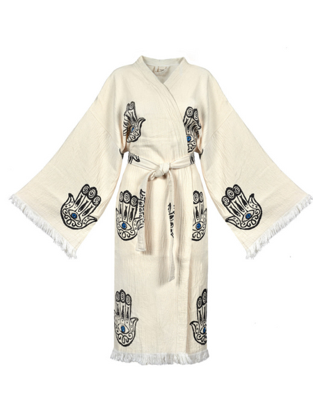 Hamsa Hand Peshtemal Kimono