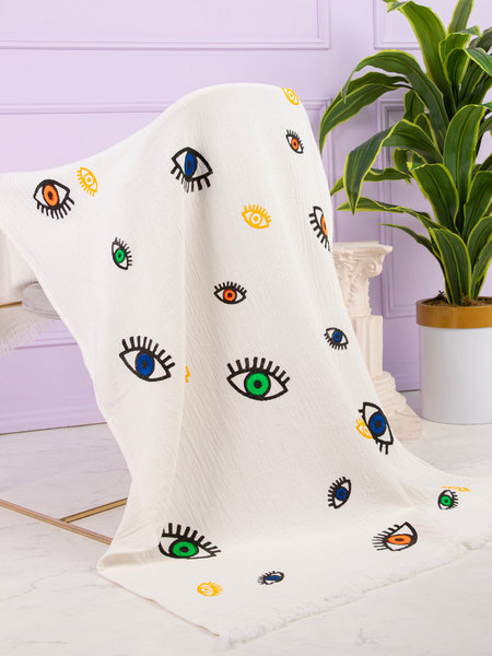 Multi Evil Eye Towel ( 90cm - 180cm )