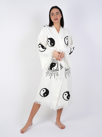 Yin Yang Kimono Robe V2