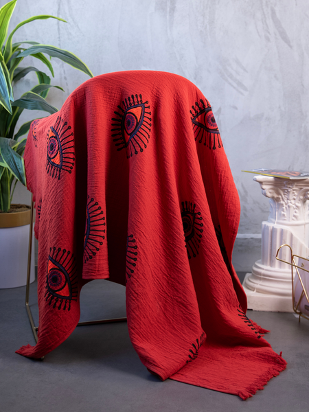 Red Evil Eye Towel ( 90cm - 180cm )